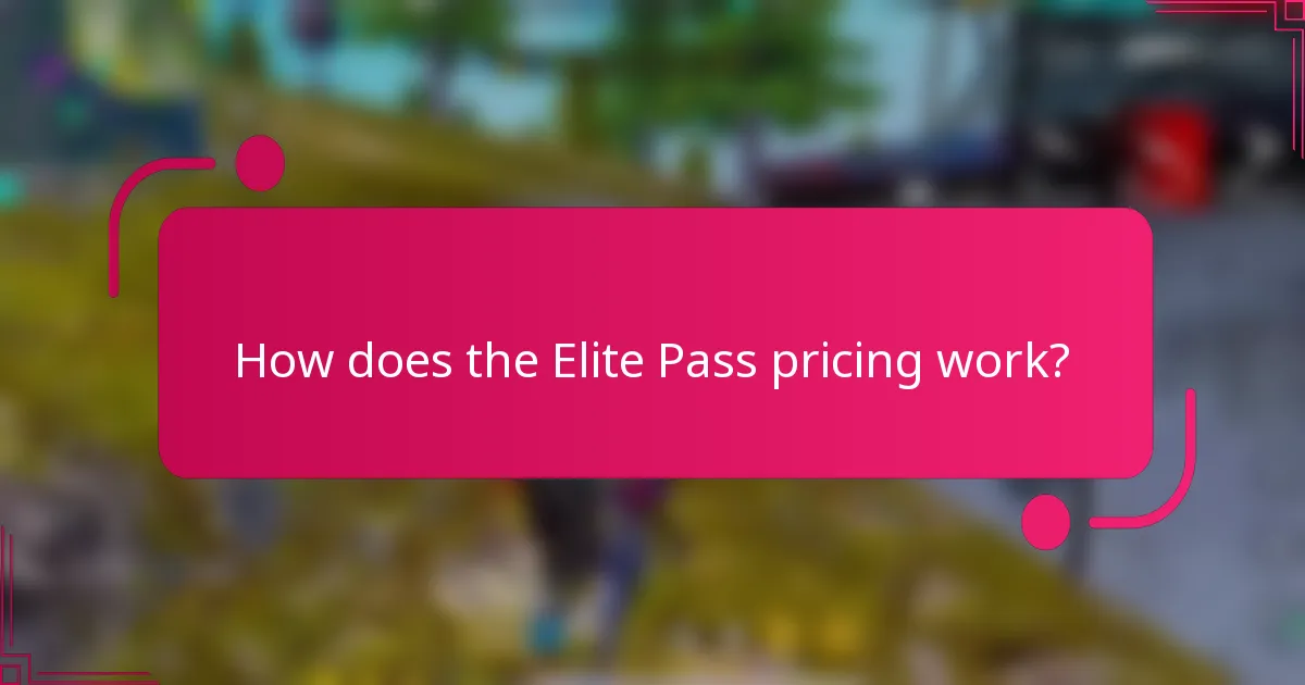 How does the Elite Pass pricing work?