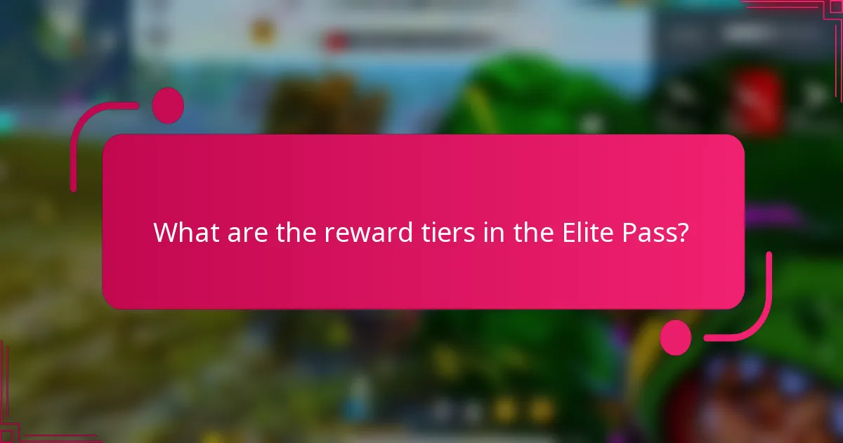 What are the reward tiers in the Elite Pass?