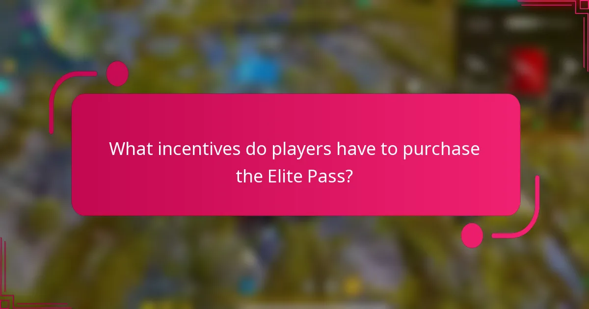 What incentives do players have to purchase the Elite Pass?